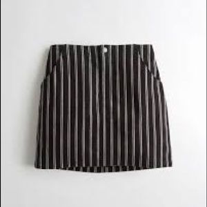 Black & White Stripe Skirt